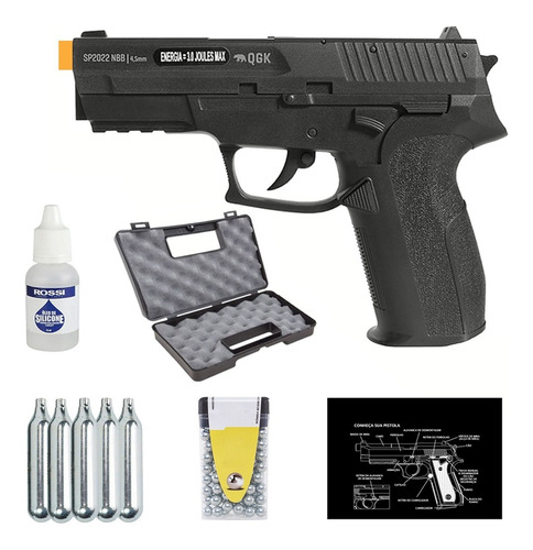 Pistola Airgun Co2 Sigsauer 4.5 - Qgk +kit300esf+5cilindro