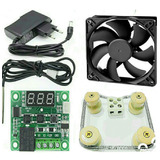 Kit Para Chocadeira 220v Termostato Cooler Fonte Resistência