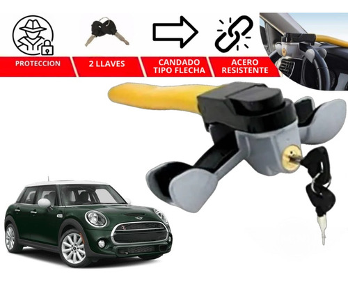 Candado Bastón Volante Hammer Antirobo Mini Cooper 2019-2022