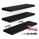 Repisas Flotantes De Madera Mdf Premium Kit X3 Colores