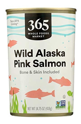 Salmón Salvaje De Alaska Enlatado, Rosa, Hueso Y Piel