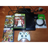 Xbox 360 Slim + 1 Control + 3 Juegos Físicos Originales