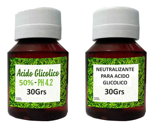 Acido Glicolico 50% Y Neutraizante 30cc Manchas Arrugas Caba