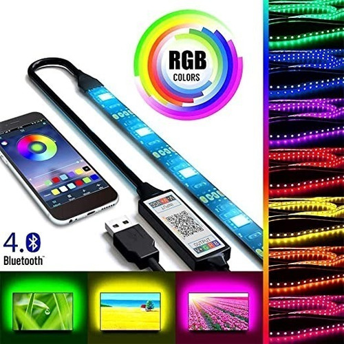 Tira Led Rgb Cinta Led 5 Metros Usb Bluetooth Tik Tok