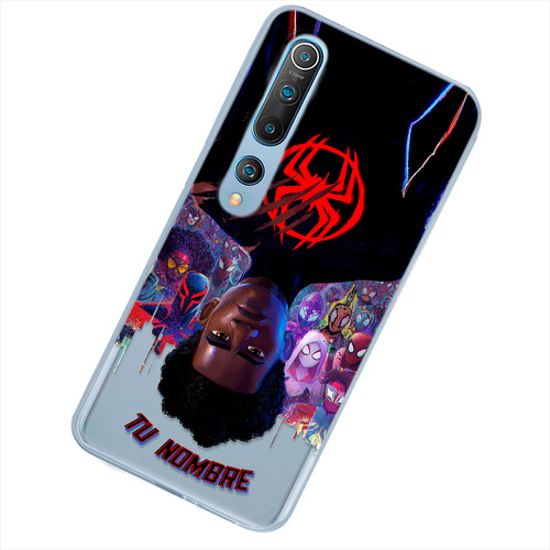 Funda Para Xiaomi Spiderman Miles Personalizado Tu Nombre