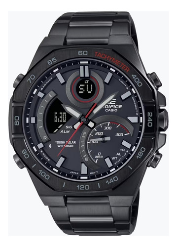 Edifice Ecb 950dc 1a Octogonal Bluetooth Solar Negro