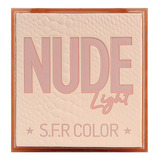 Sombras Nude Maquillaje De Ojos Mini Paleta 9 Tonos Sombra Nude Light