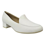 Sapato Feminino Piccadilly Slipper 140105 Salto Médio Branco