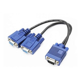 Cabo Vga Y P/ Ligar 1 Pc Em 2 Monitores - 1 Vga M X 2 Vga F