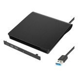 Leitor Gravador Drive Dvd Cd Externo Cabo Usb 3.0 Portátil