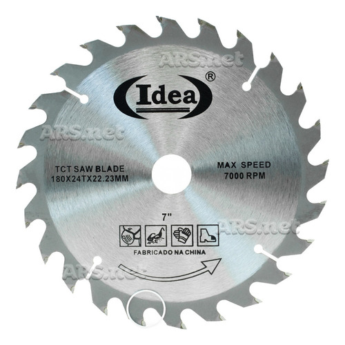 Disco Serra Circular Widea Madeira 24 Dentes 7.1/4'' 180mm