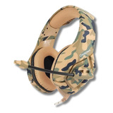 Headset Gamer Camuflado Marrom Cabo 2.2m Onikuma - K1c