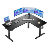 Huanuo 63 Dual Motor L-shaped Standing Desk, Built-in Po.
