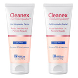 Combo X2 Cleanex Dermolimpiador Gel Facial 150 Gr