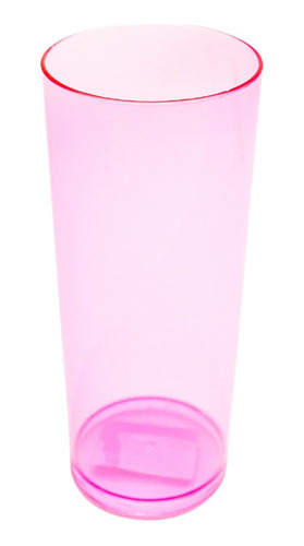 20 Copos Long Drink De Acrílico Colorido Cristal 330 Ml