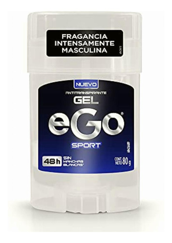 Ego Antitranspirante Para Hombre Sport Anti Manchas Gel 80 G