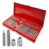 Set Puntas Torx Allen Imbus 40pzs Caja Herramientas Metalica