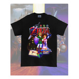 Polera Infantil Unisex Zelda Videojuego Algodon Estampado