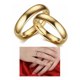 Par Anillos Argollas Boda Arras Compromiso Tungsteno Oro 18k