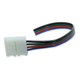 Conector Simple Flexible Rgb Para Tiras Smd 5050 Cable X3