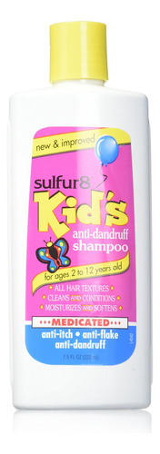 Sulfur8 Kids Champ Anticaspa Medicada, 7.5 Onzas