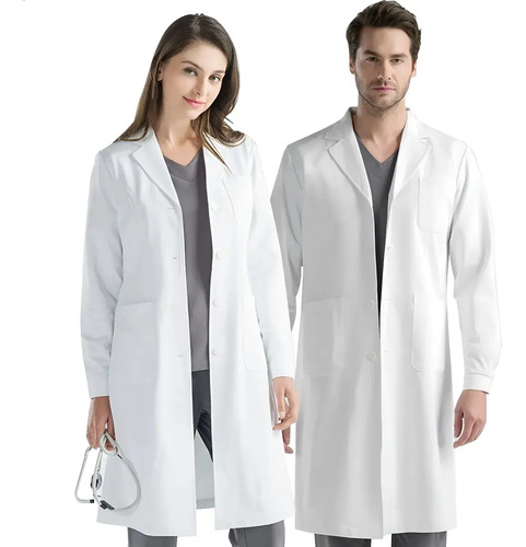 Bata Laboratorio Blanca Uniforme Médico 100% Algodón Unisex | Meses sin interés