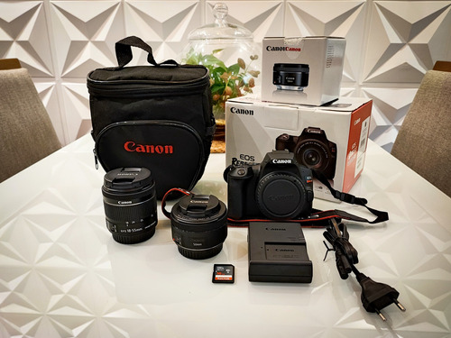  Canon Eos Rebel Sl3 Dslr + 18 - 55mm + 50mm + Case