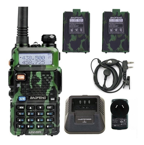 Handy Baofeng Uv5r 8w Walkie Talkie Bibanda Uhf Vhf + Extras