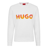 Sudadera Hugo Para Hombre De Felpa De Algodón Con Logo