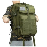 Mochila  Tática Grande Para 45 Litros Impermeável Patch