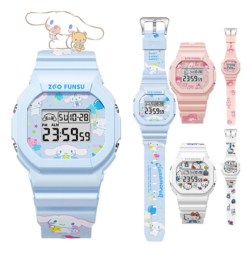 Reloj Cuadrado Pequeño Reloj Impermeable Para Niñas