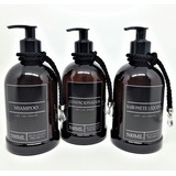 Kit Banho 3 Frascos Shampoo Condicionador Sabonete Âmbar Pet