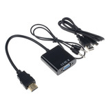 Conversor Hdmi A Vga Activo Usb Ps4 1080p Con Audio