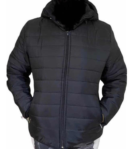 Campera Inflada Dama Simil Pluma Capucha Desmont Talle Espec