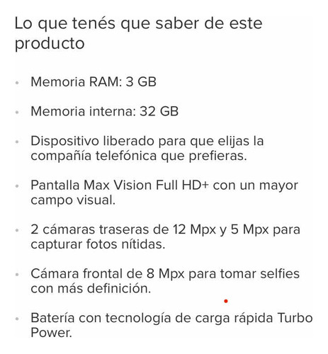 Celular Moto G6 32gb Pantalla 5.7