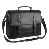 Portafolios Para Hombre 15.6 Pulgadas Piel Maletín Laptop