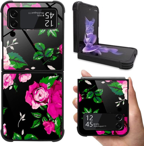 Funda Para Samsung Galaxy Z Flip 3 5g - Rosas Rojas