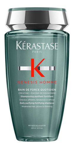 Shampoo Kérastase Genesis Homme Bain De Force 250 Ml