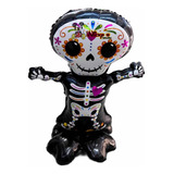 2 Globos Esqueleto Cute 4d 90cm Halloween O Dia De Muertos 