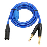 Cable Xlr A Doble De 6,35 Mm Estéreo De Baja Pérdida, Conect