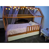 Cama Casita Con Auxiliar De Carro Cama Pintada