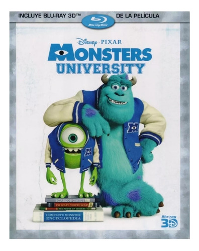 Monsters University Disney Pixar Pelicula Blu-ray 3d