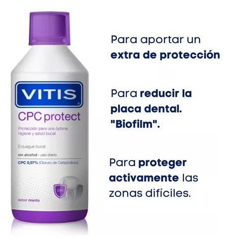 Enjuague Bucal Vitis Cpc Protect X 500 Ml