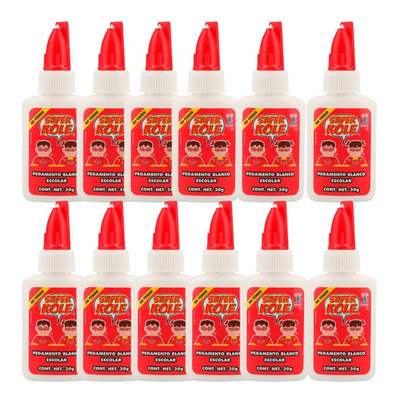 Pegamento Líquido Blanco Kola Loka Escolar No Tóxico 30g 12 Piezas | MercadoLibre