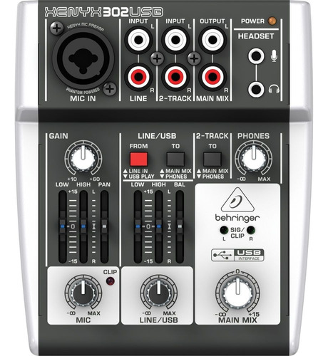 Mesa De Som Mixes Xenyx 302 Usb -  Behringer