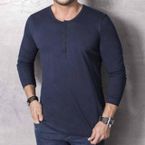 Camibuzo Rodrigo Azul Oscuro Para Hombre Croydon