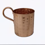 Caneca De Cobre Puro Martelada 350ml Gold Rose Moscow Mule