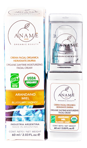 Crema Facial  Hidratante Orgánica-aname Vio-cosmética Org.