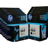 Combo 10 Cartucho Tinta Hp 664 5color F6v28al 5negro F6v29al