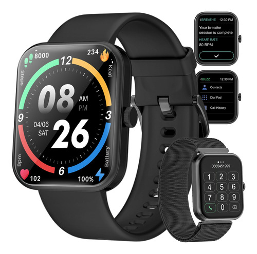 Smartwatch Hombre Reloj Inteligente Mujer Llamada Bluetooth 